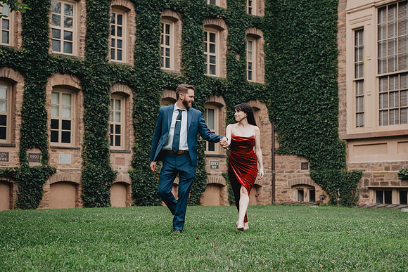 Princeton University engagement session