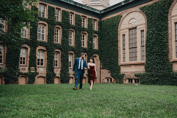 Princeton University engagement session