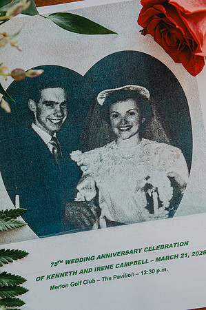 Kenneth and Irene 75th wedding anniversary