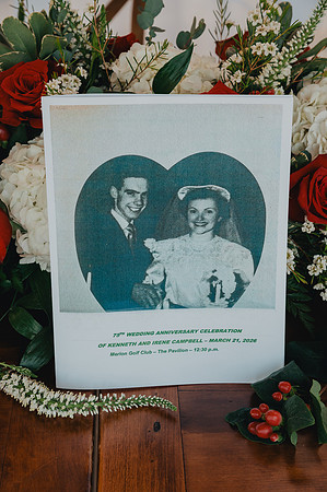 Kenneth and Irene 75th wedding anniversary