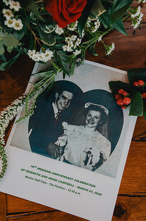 Kenneth and Irene 75th wedding anniversary