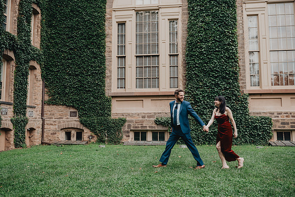 Princeton University engagement session