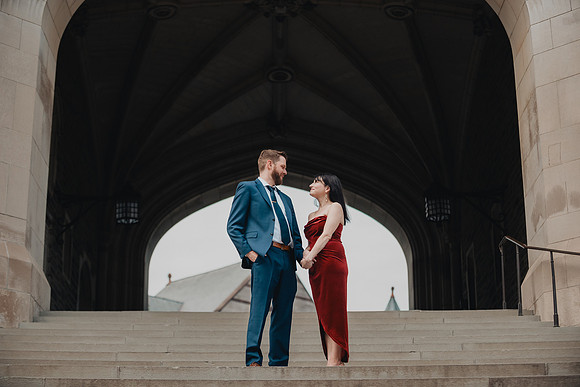Princeton University engagement session