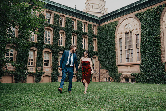 Princeton University engagement session