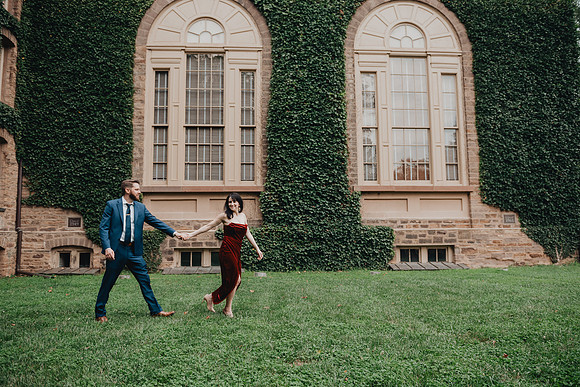 Princeton University engagement session