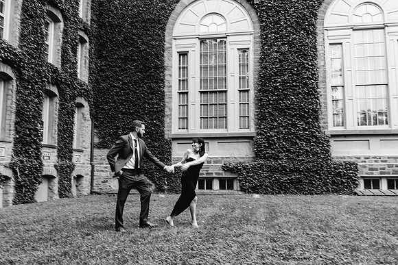 Princeton University engagement session