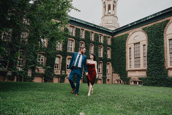 Princeton University engagement session