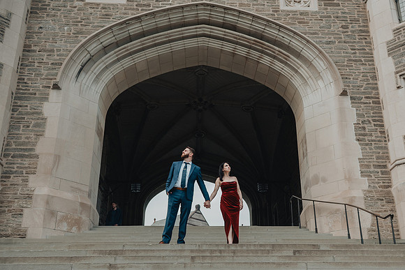 Princeton University engagement session