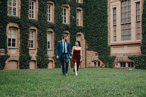 Princeton University engagement session