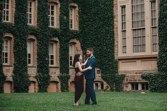 Princeton University engagement session