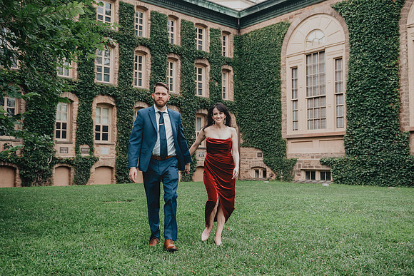 Princeton University engagement session