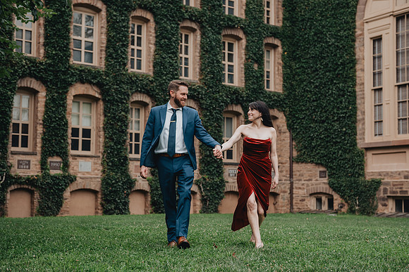Princeton University engagement session