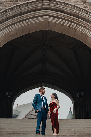 Princeton University engagement session