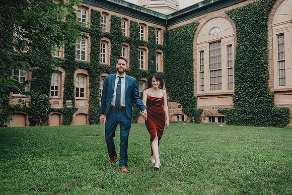 Princeton University engagement session