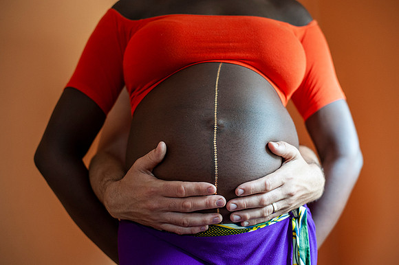 Melanie's maternity Asbury Park session