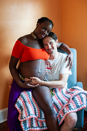 Melanie's maternity Asbury Park session