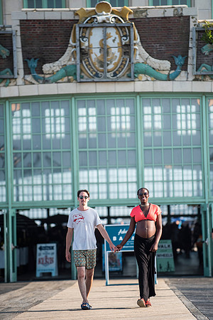 Melanie's maternity Asbury Park session