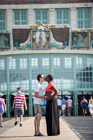 Melanie's maternity Asbury Park session