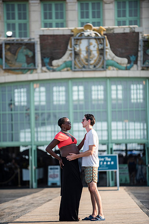 Melanie's maternity Asbury Park session