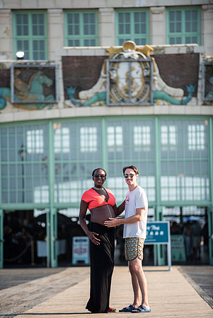 Melanie's maternity Asbury Park session