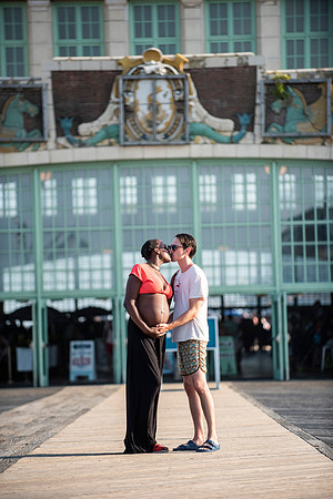 Melanie's maternity Asbury Park session