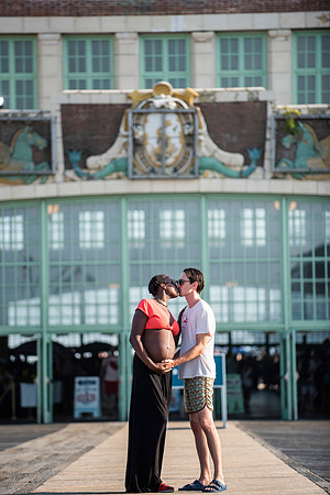 Melanie's maternity Asbury Park session