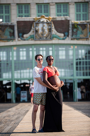 Melanie's maternity Asbury Park session