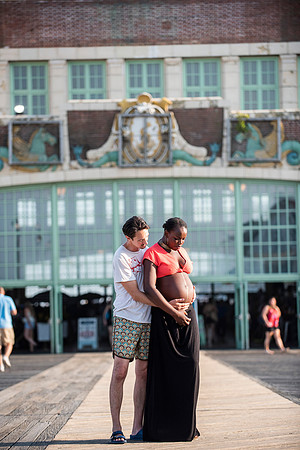 Melanie's maternity Asbury Park session