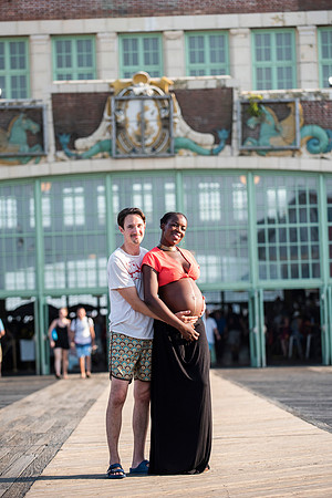 Melanie's maternity Asbury Park session