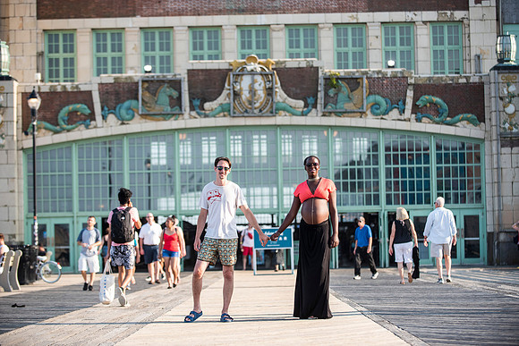 Melanie's maternity Asbury Park session