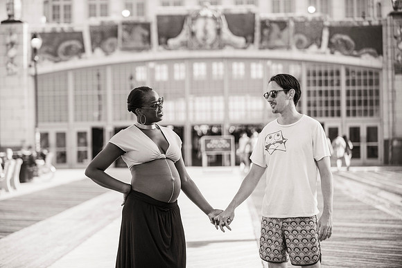 Melanie's maternity Asbury Park session