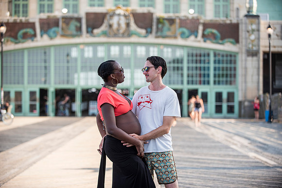 Melanie's maternity Asbury Park session