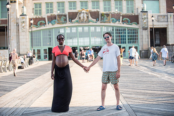 Melanie's maternity Asbury Park session
