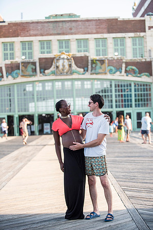 Melanie's maternity Asbury Park session
