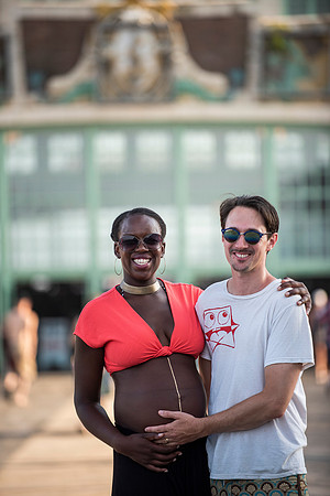 Melanie's maternity Asbury Park session