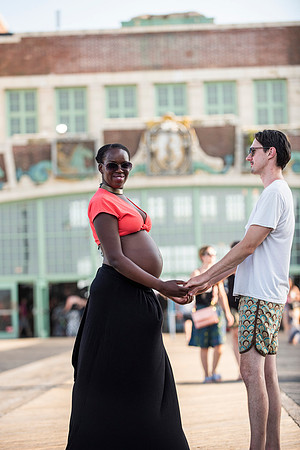 Melanie's maternity Asbury Park session