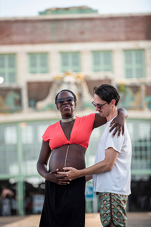 Melanie's maternity Asbury Park session