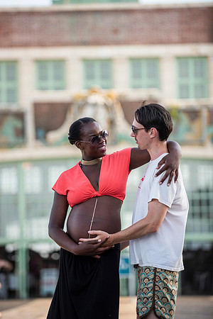 Melanie's maternity Asbury Park session