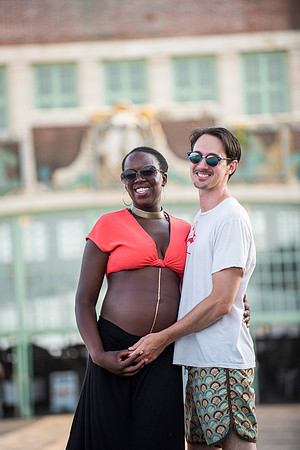 Melanie's maternity Asbury Park session