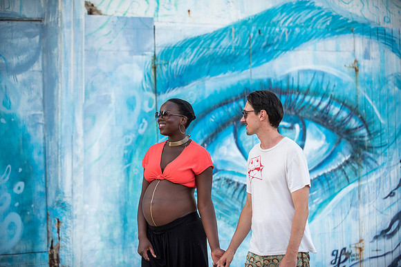 Melanie's maternity Asbury Park session