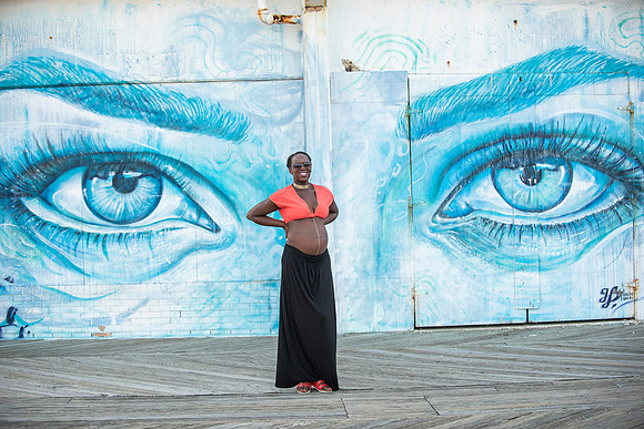 Melanie's maternity Asbury Park session