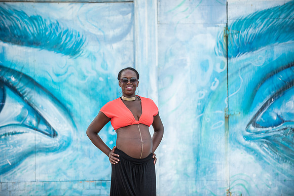Melanie's maternity Asbury Park session