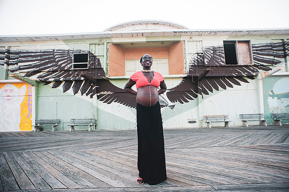 Melanie's maternity Asbury Park session
