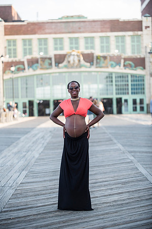 Melanie's maternity Asbury Park session