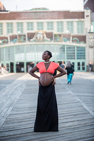 Melanie's maternity Asbury Park session