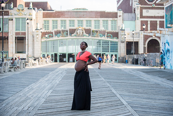 Melanie's maternity Asbury Park session