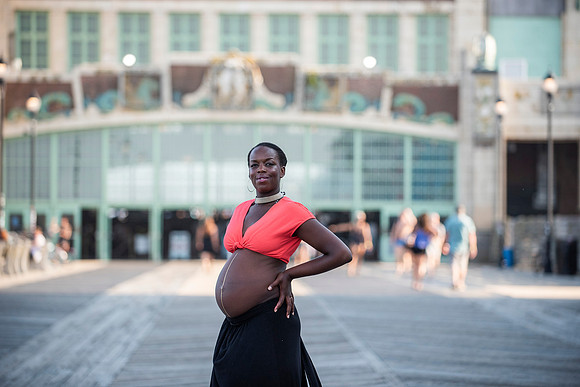 Melanie's maternity Asbury Park session