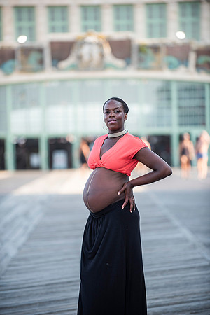 Melanie's maternity Asbury Park session