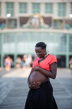 Melanie's maternity Asbury Park session