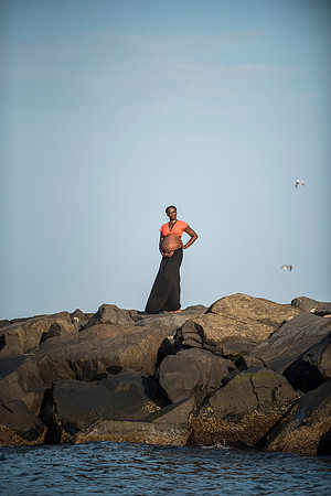 Melanie's maternity Asbury Park session